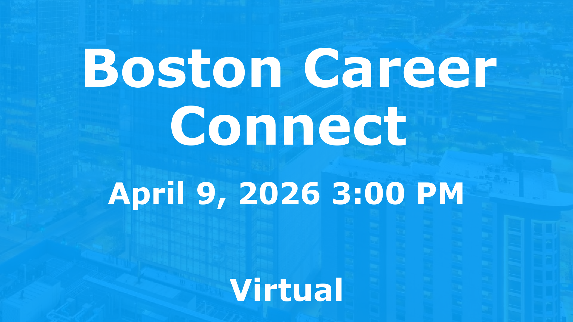 Boston Career Connect event image
